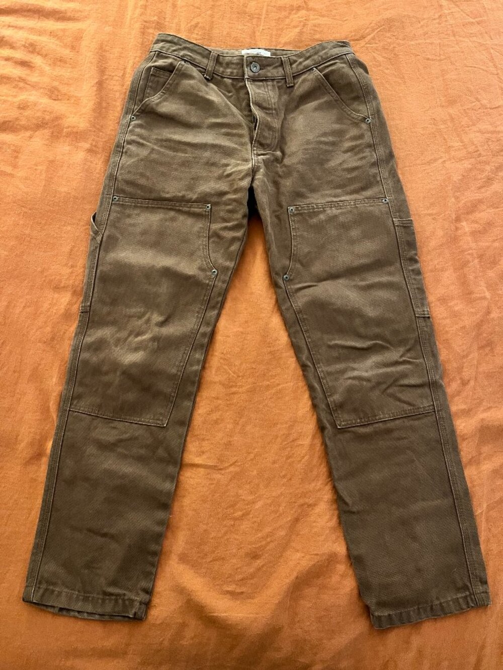 P&Co Albion Tapered Carpenter Pant - Caribou Brown - 30x32